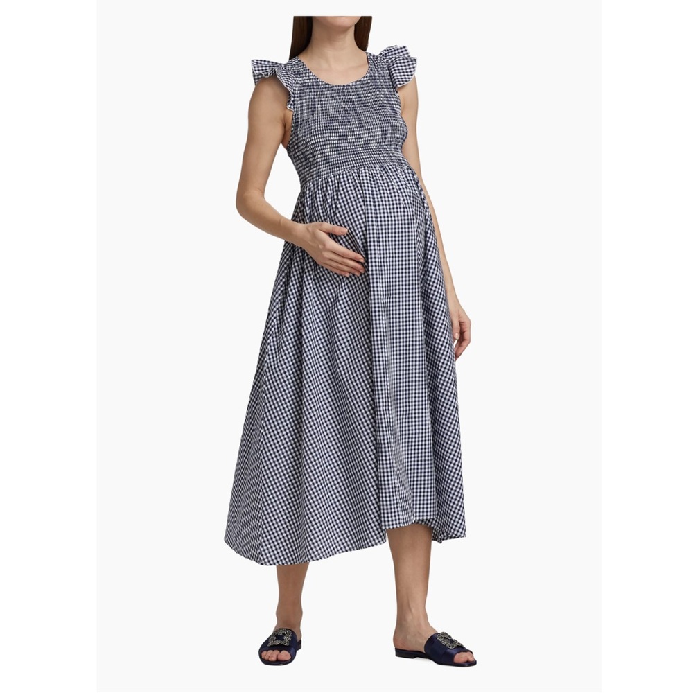 Nom Maternity

Harper Smocked Gingham Midi-Dress